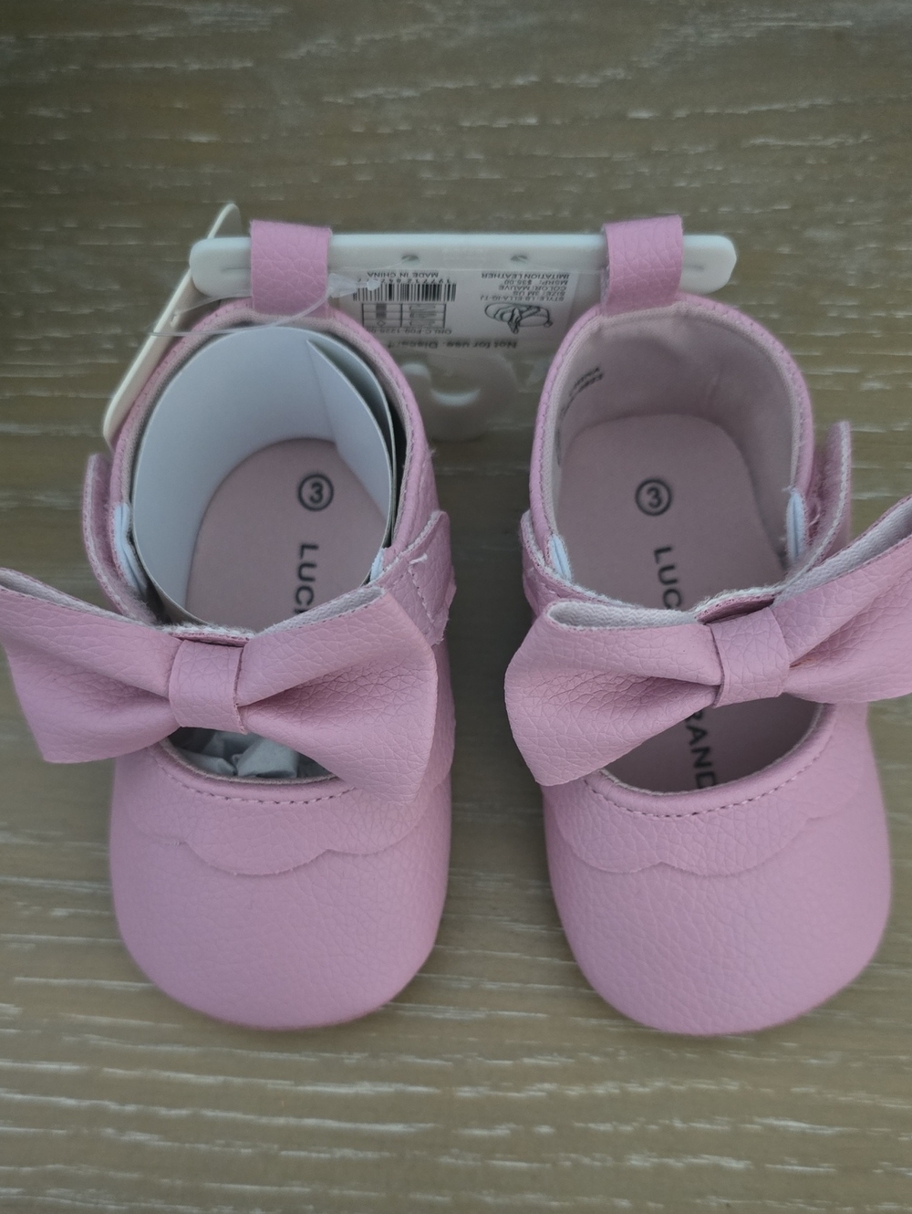 Lucky Brand Pink Bow Baby Mary Jane Shoes Nwt 6-9m